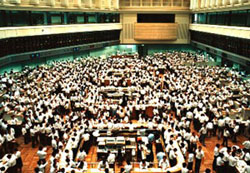Floor trading at the new stock trading floor (1) Floor trading at the new stock trading floor (1)